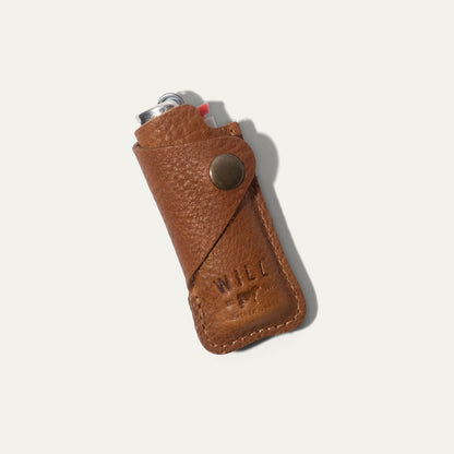 Leather Cover with Lighter