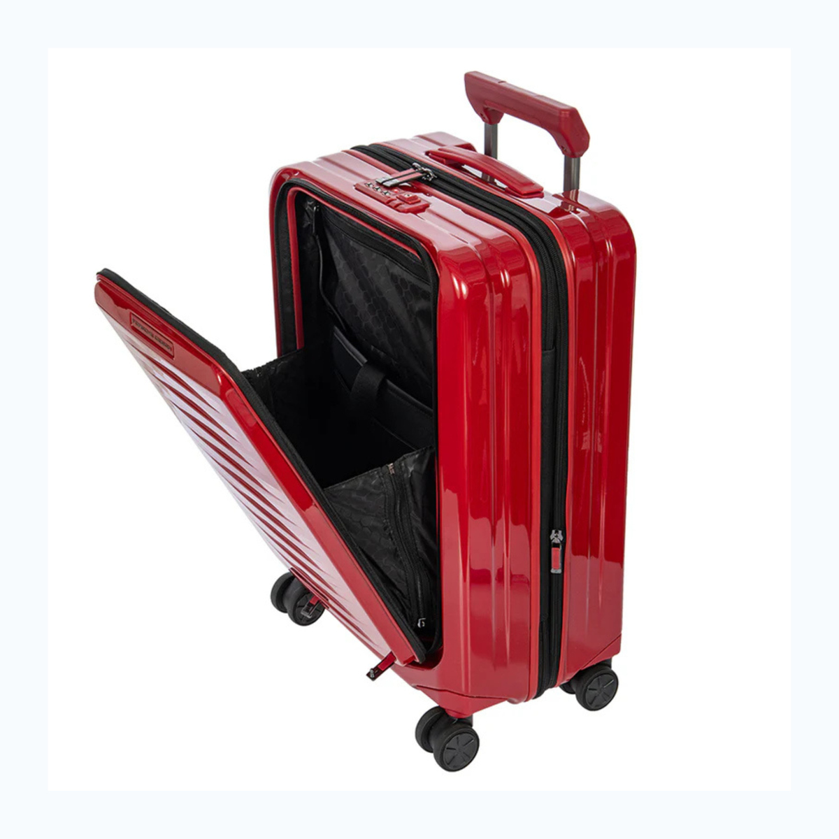 Porsche Design Roadster Expandable Spinner Collection - Carmine Red Shiny / Carry-On with Pocket 21"