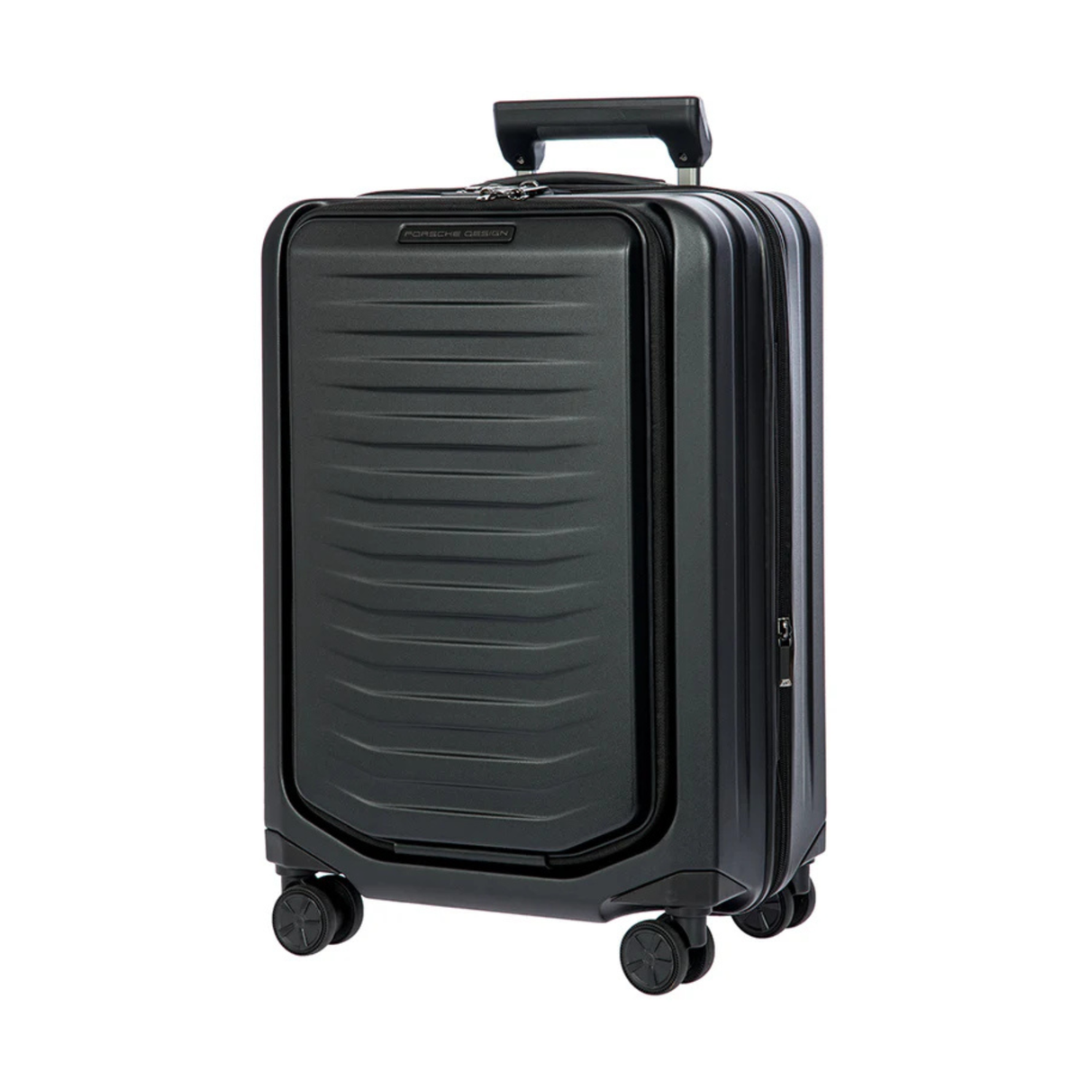 Porsche Design Roadster Expandable Spinner Collection - Matte Black / Carry-On with Pocket 21"
