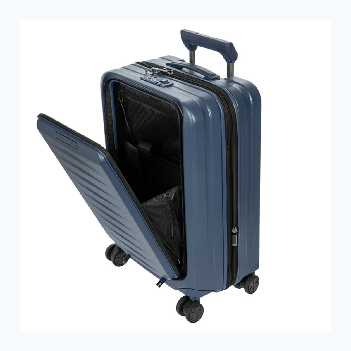Porsche Design Roadster Expandable Spinner Collection - Matt Dark Blue / Carry-On with Pocket 21"