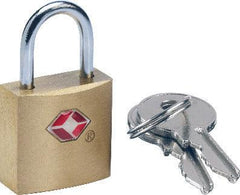 TSA Brass Key Padlock - Voyage Luggage