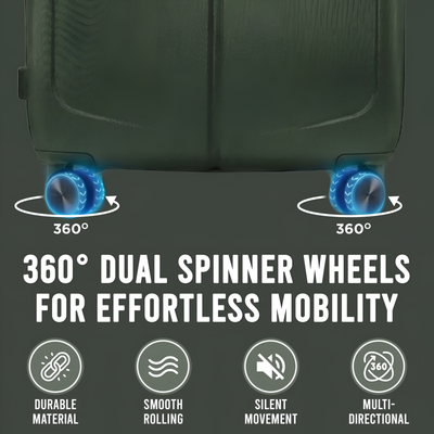 IZOD Mateo 20-Inch Carry-On Luggage – Lightweight Expandable ABS Hardside Suitcase with 360° Dual Spinner Wheels & Built-In Combo Lock