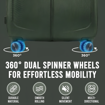 IZOD Mateo 20-Inch Carry-On Luggage – Lightweight Expandable ABS Hardside Suitcase with 360° Dual Spinner Wheels & Built-In Combo Lock