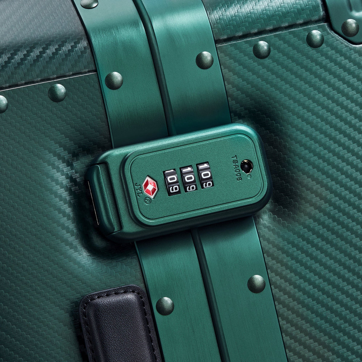Delsey Alu'r Spinner - Green detail