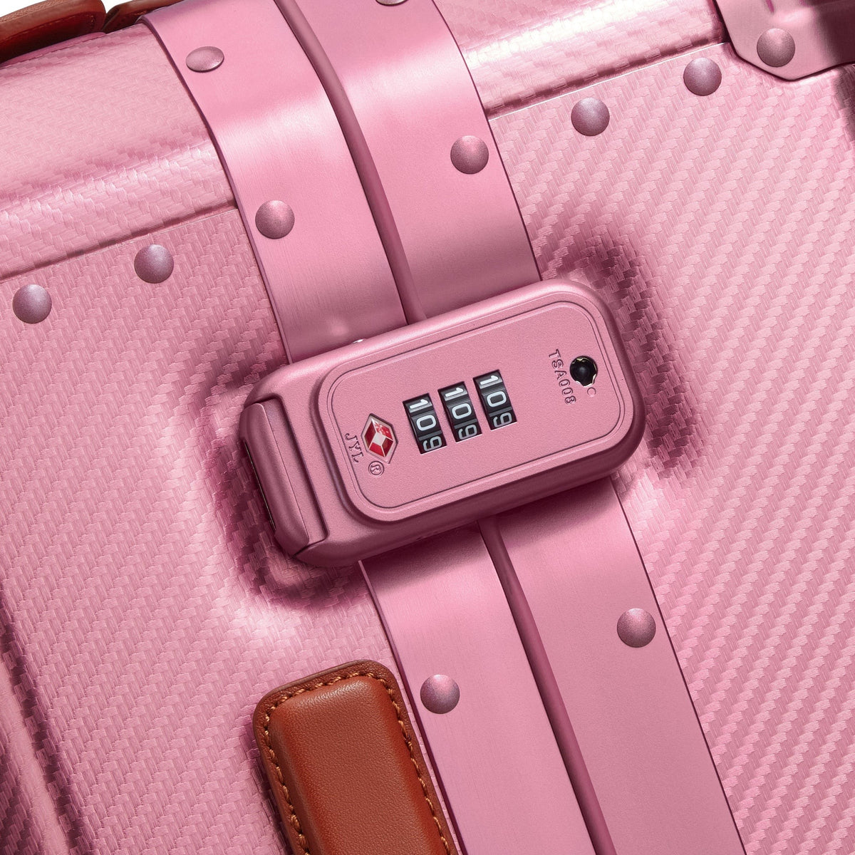 Delsey Alu'r Spinner - Pink detail