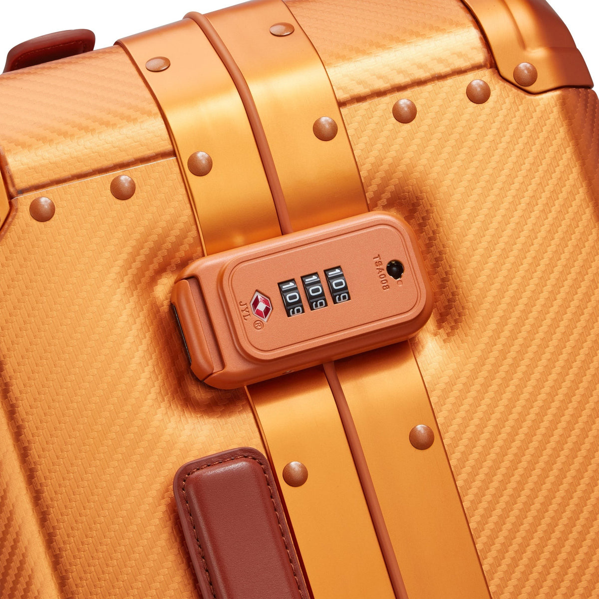 Delsey Alu'r Spinner - Orange detail