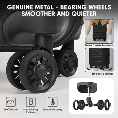 New York Xpress Hard Shell Expandable Luggage Spinner - 3 Pc Set