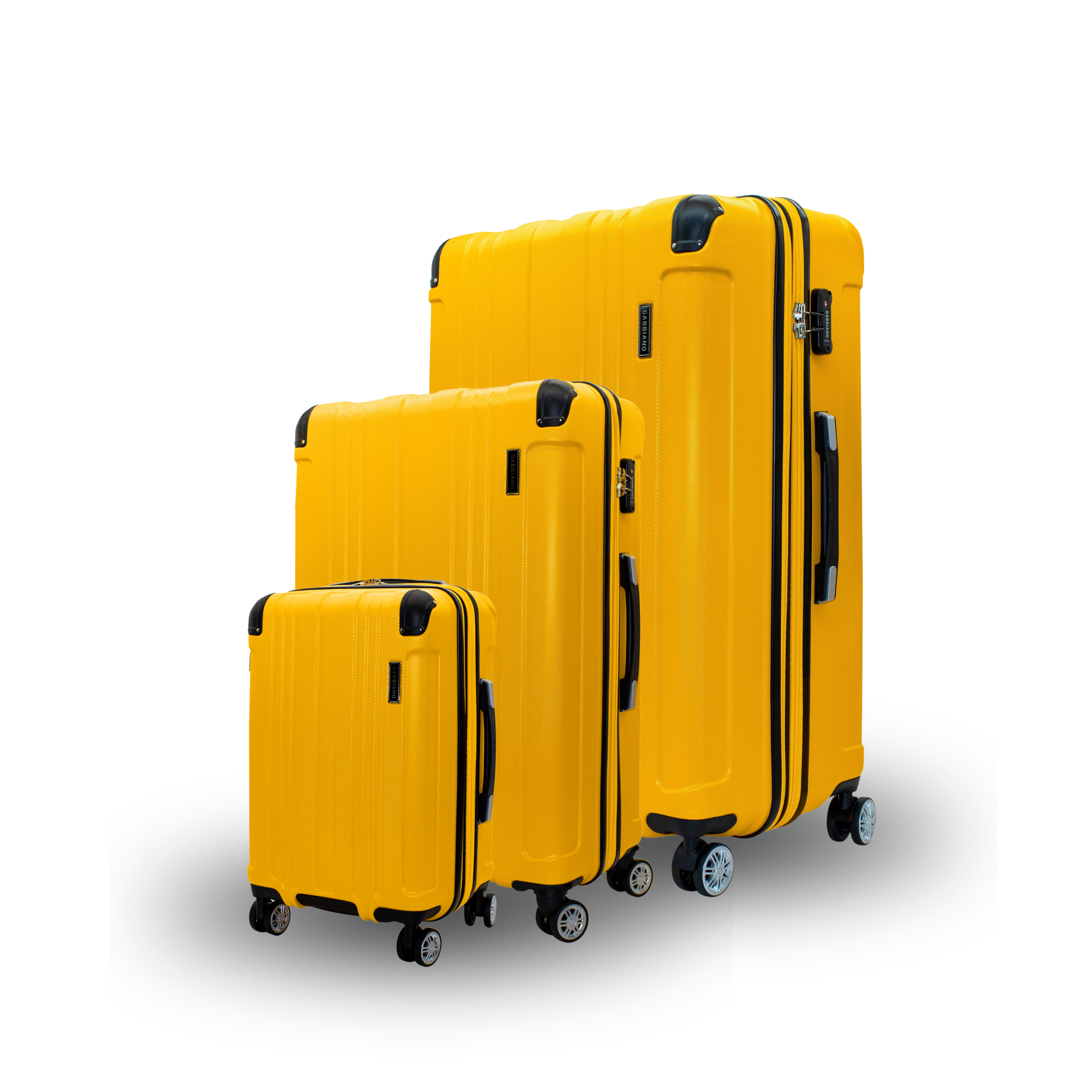 Gabbiano Bravo ABS Hardside Spinner- 3 PC Luggage Set