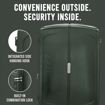 IZOD Mateo 20-Inch Carry-On Luggage – Lightweight Expandable ABS Hardside Suitcase with 360° Dual Spinner Wheels & Built-In Combo Lock