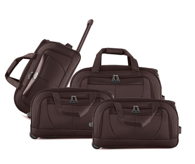 IZOD Carol Lightweight Soft Shell Rolling Duffel Bag with Wheels and Telescopic Handle – Travel-Ready Luggage Duffel