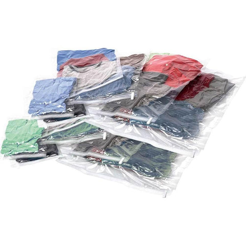 12 Pc Compression Bag Kit (2 Pouch Size, 4 Carry On Size, 4 Large Size, 2Xl Vacuum Size) - Voyage Luggage