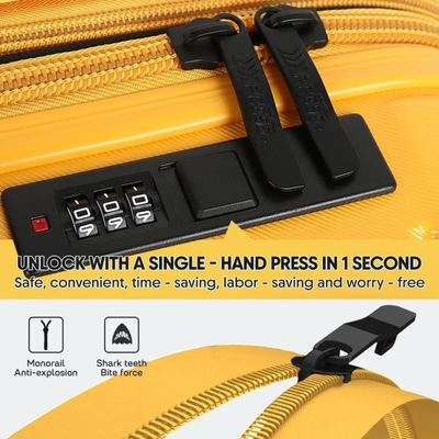 New York Xpress Hard Shell Expandable Luggage Spinner - 3 Pc Set