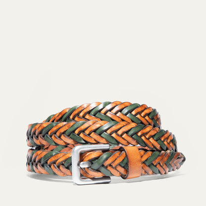 Two-Tone Five Strand Braided Belt