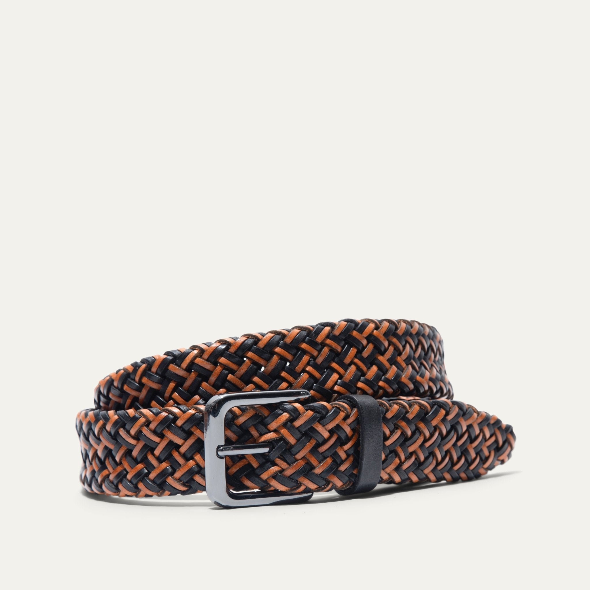 Two-Tone Tubular Braided Belt