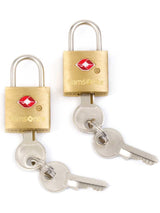 2Pk Travel Sentry Brass Key Lock - Voyage Luggage