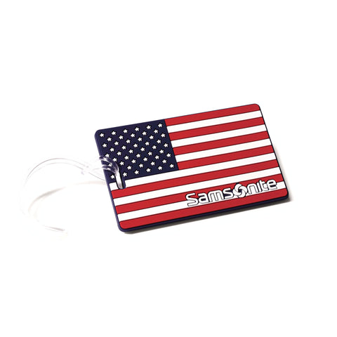 Designer American Flag Luggage ID Tag - Voyage Luggage