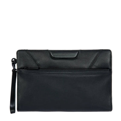 Porsche Roadster Leather Evo Clutch Bag With Front Pocket