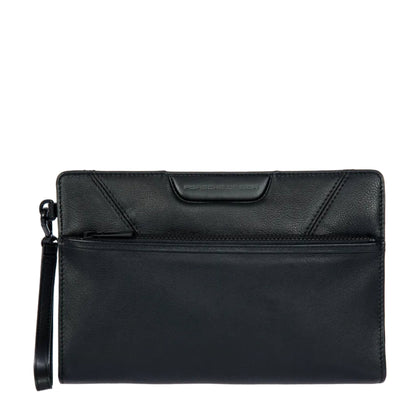 Porsche Roadster Leather Evo Clutch Bag With Front Pocket