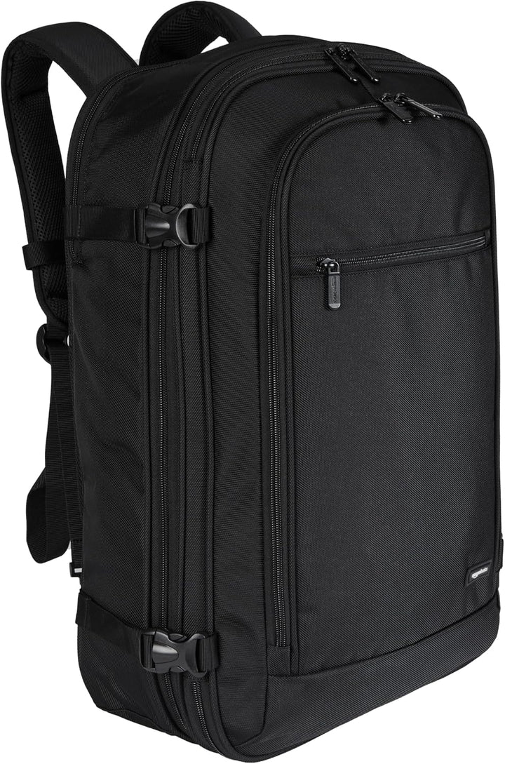 Amazon Basics Travel Backpack Carry-On - Black - front view
