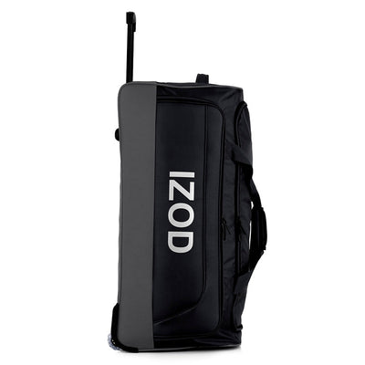 IZOD Katy Lightweight Soft Shell Rolling Duffel Bag with Wheels and Telescopic Handle – Travel-Ready Luggage Duffel