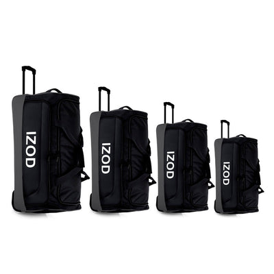IZOD Katy Lightweight Soft Shell Rolling Duffel Bag with Wheels and Telescopic Handle – Travel-Ready Luggage Duffel