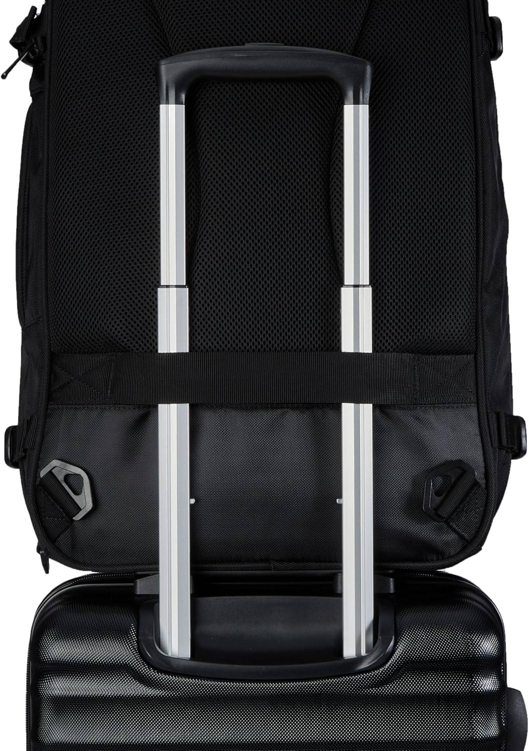 Amazon Basics Travel Backpack Carry-On - Black - main compartment open