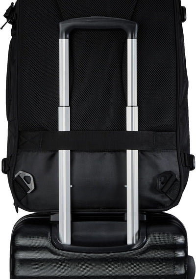 Amazon Basics Travel Backpack Carry-On - Black - main compartment open