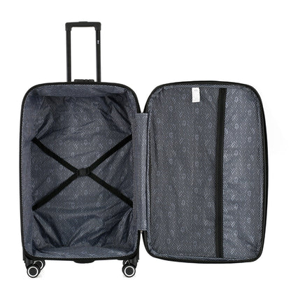 Grace Soft side Lightweight Expandable with 360° Dual Spinning Wheels and Combo Lock – Includes 32", 28", 24", 20" 4-Piece Luggage Set