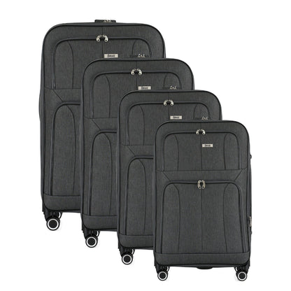 Grace Soft side Lightweight Expandable with 360° Dual Spinning Wheels and Combo Lock – Includes 32", 28", 24", 20" 4-Piece Luggage Set