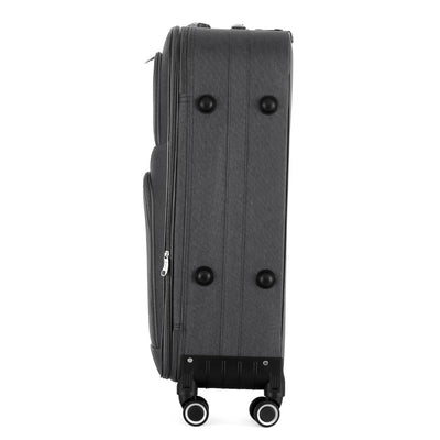 Grace Soft side Lightweight Expandable with 360° Dual Spinning Wheels and Combo Lock – Includes 32", 28", 24", 20" 4-Piece Luggage Set