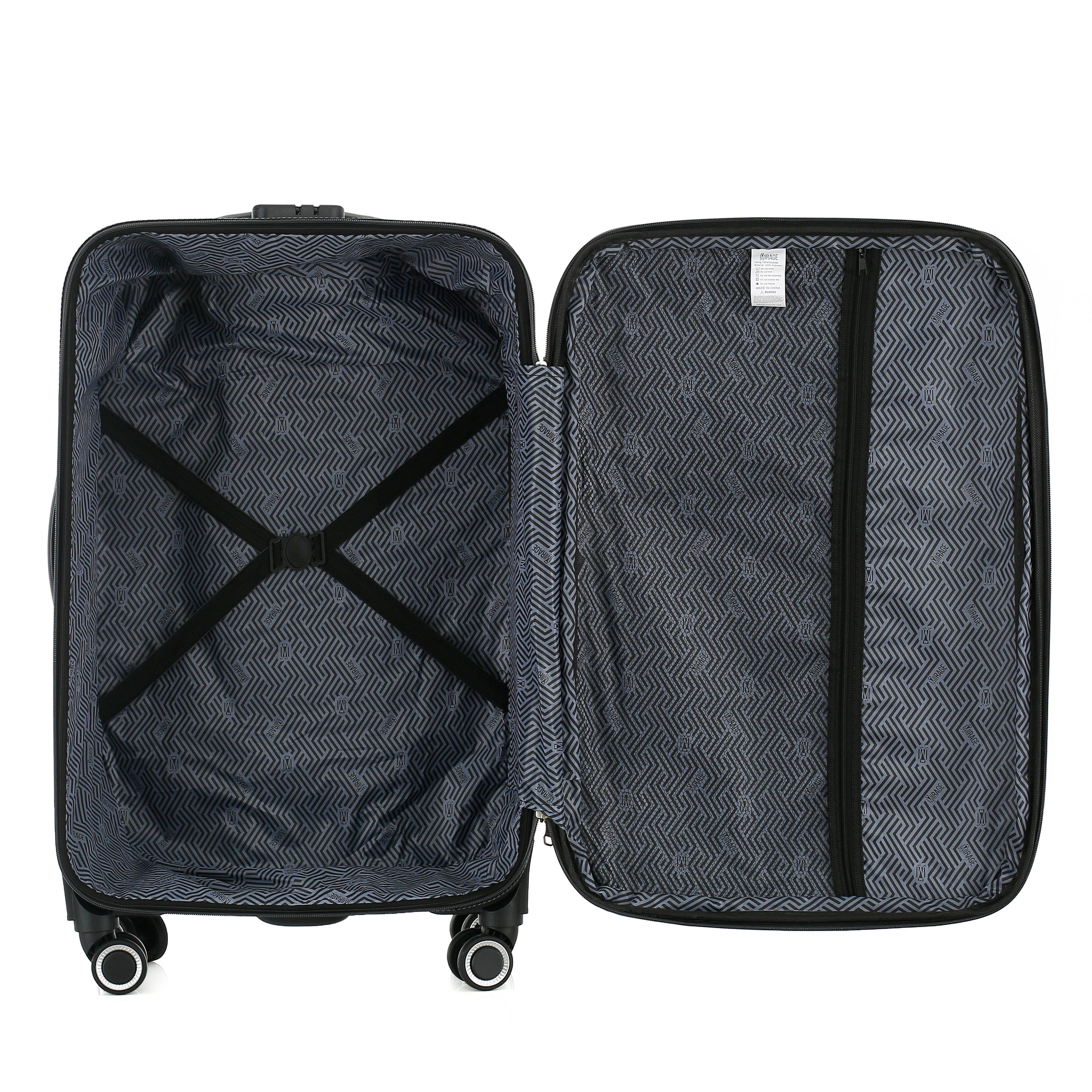 Casey Soft side Lightweight Expandable with 360° Dual Spinning Wheels and Combo Lock – Includes 28", 24", 20" 3-Piece Luggage Set