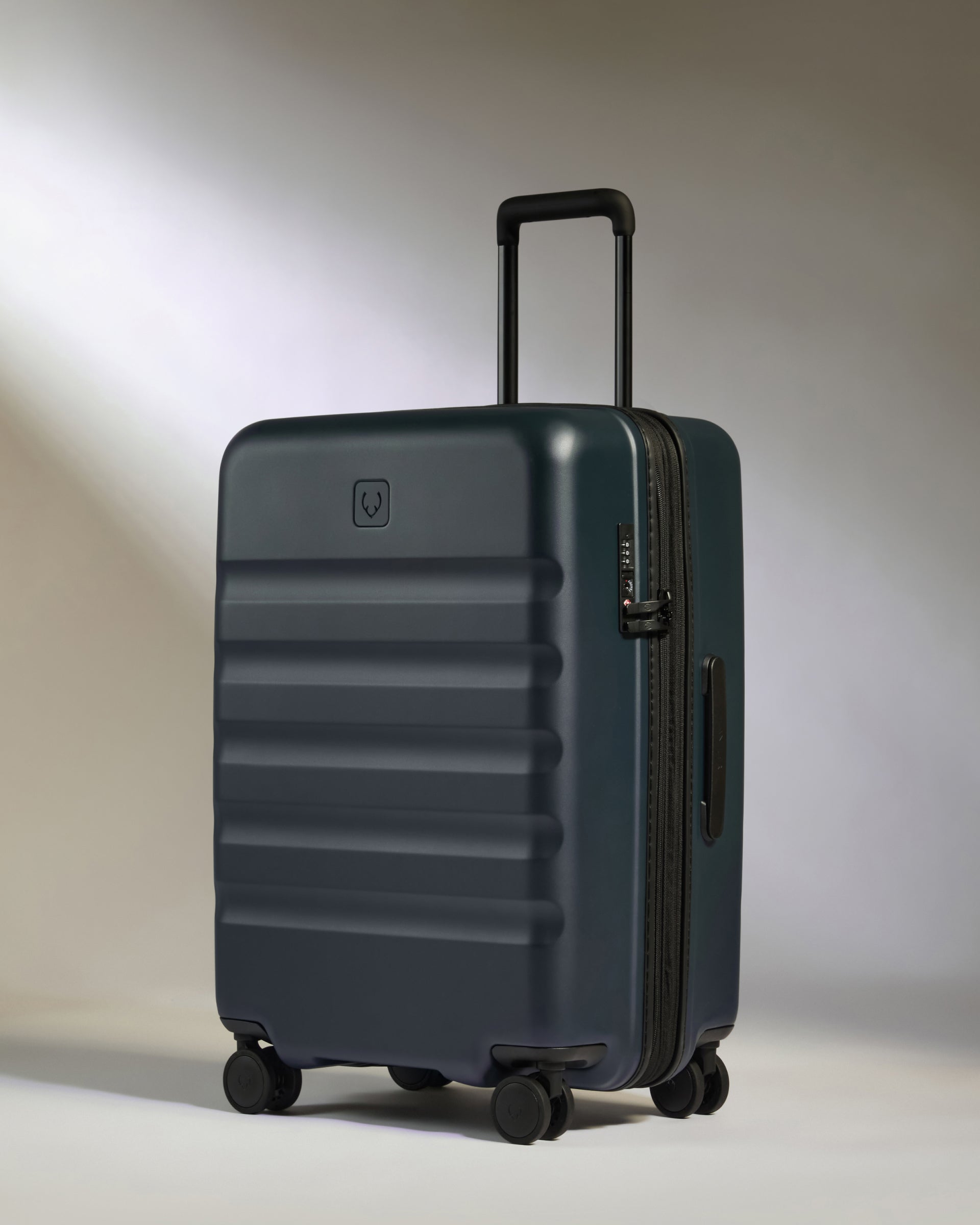 Carry-on with Pocket Luggage Set in Indigo Blue - Icon Stripe