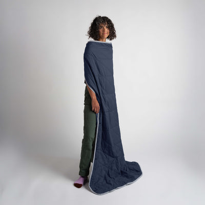 Layover™ Travel Blanket - Packable & Puffy | Blue
