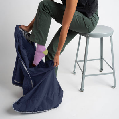 Layover™ XL Travel Blanket - Packable & Puffy | Blue