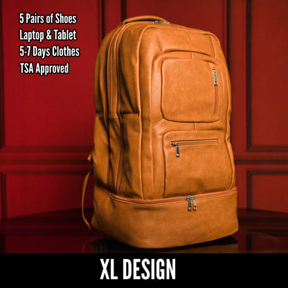 Brown Leather Patented Carry-on Bag (XL Design) (Only 300 Made)