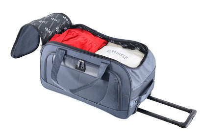 IZOD Carol Lightweight Soft Shell Rolling Duffel Bag with Wheels and Telescopic Handle – Travel-Ready Luggage Duffel