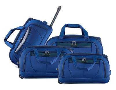 IZOD Carol Lightweight Soft Shell Rolling Duffel Bag with Wheels and Telescopic Handle – Travel-Ready Luggage Duffel
