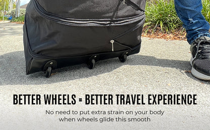 Gabbiano Collapsible Wheel Bag Heavy Duty Moving Bag 36"