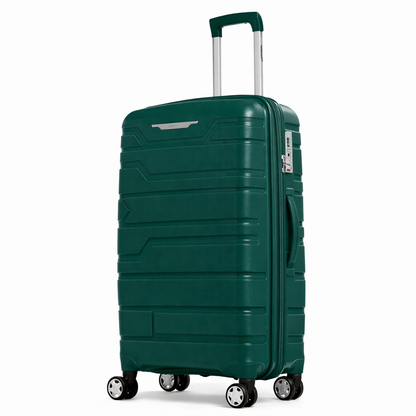 Juego de maletas rígidas Gabbiano con 8 ruedas, de polipropileno multicapa duradero, 3 piezas, 22, 26 y 31 pulgadas