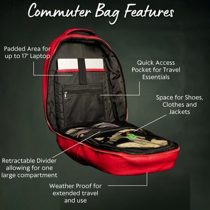 Brown Leather Commuter Bag