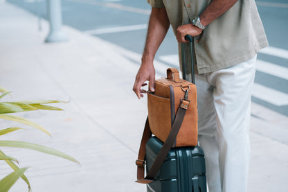 Leather CPAP Travel Bag