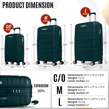 Gabbiano Spectra PP Hardside Spinner