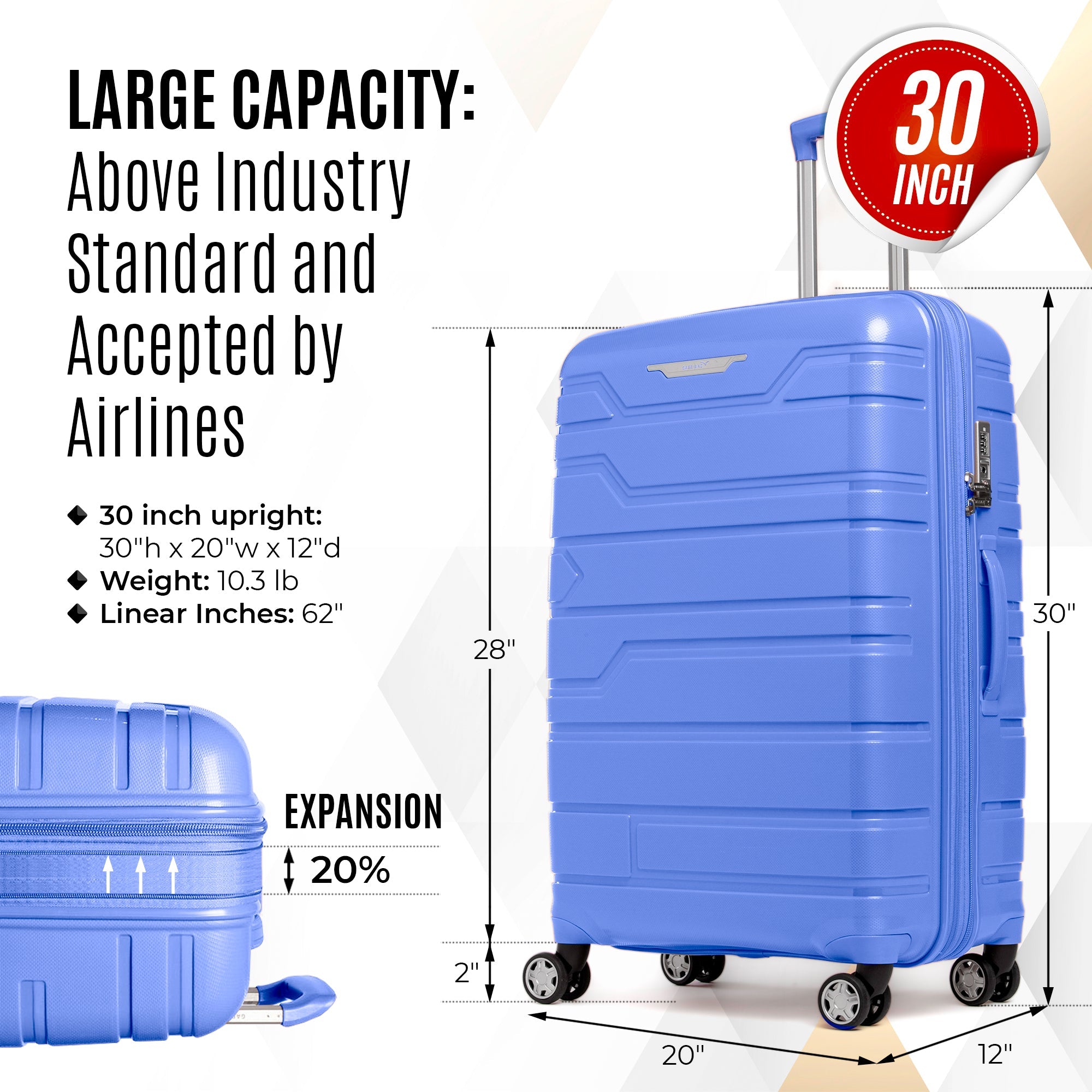 Gabbiano Spectra PP Hardside Spinner