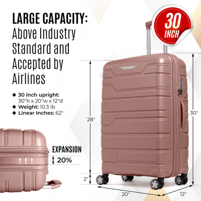 Gabbiano Spectra Collection 3 Pc Luggage Set