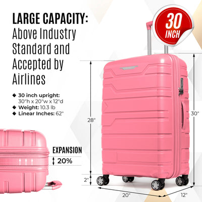 Gabbiano Spectra Collection 3 Pc Luggage Set