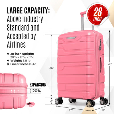 Gabbiano Spectra Collection 3 Pc Luggage Set