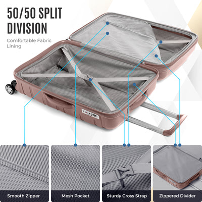 Gabbiano Spectra Collection 3 Pc Luggage Set