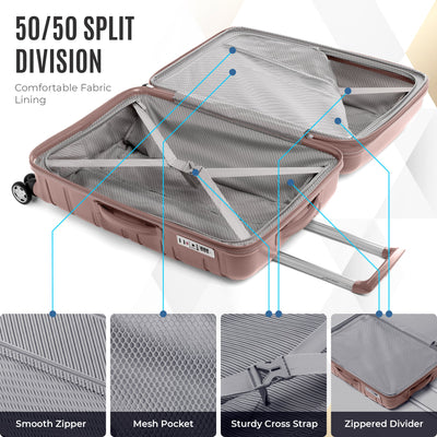 Gabbiano Spectra Collection 3 Pc Luggage Set