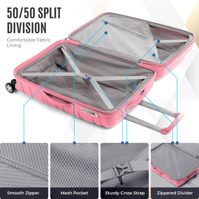 Gabbiano Spectra Collection 3 Pc Luggage Set