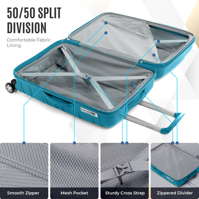 Gabbiano Spectra Collection 3 Pc Luggage Set